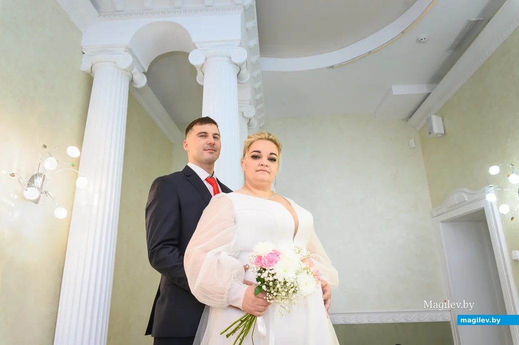 04.04.2024. Отдел ЗАГС Бобруйского горисполкома. Свадебная пара. Ирина и Иван