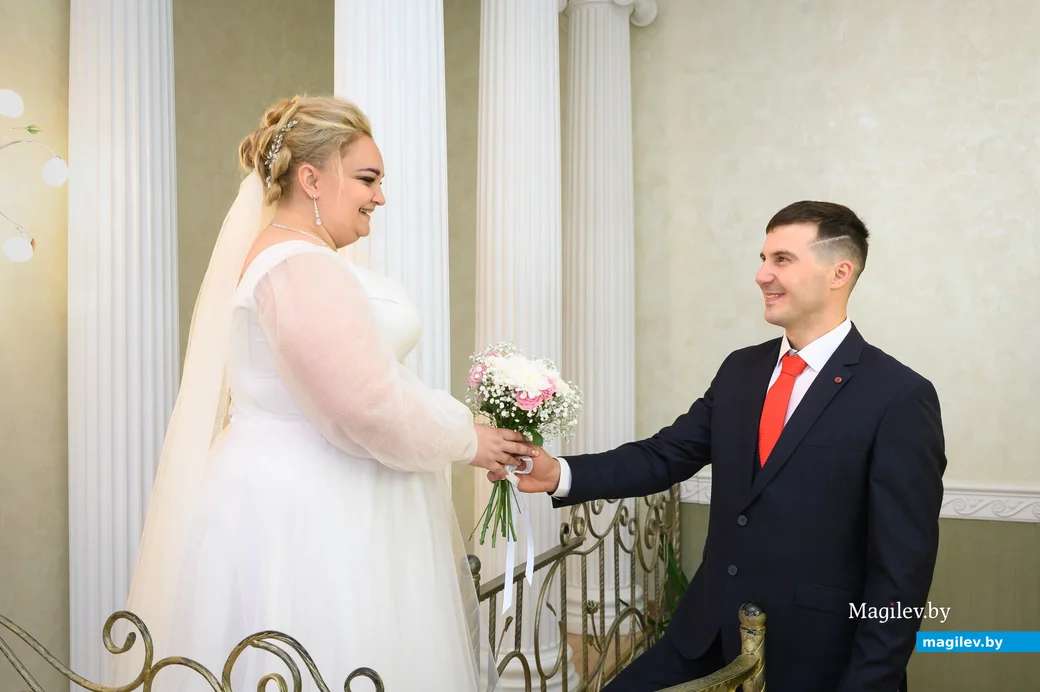 04.04.2024. Отдел ЗАГС Бобруйского горисполкома. Свадебная пара. Ирина и Иван
