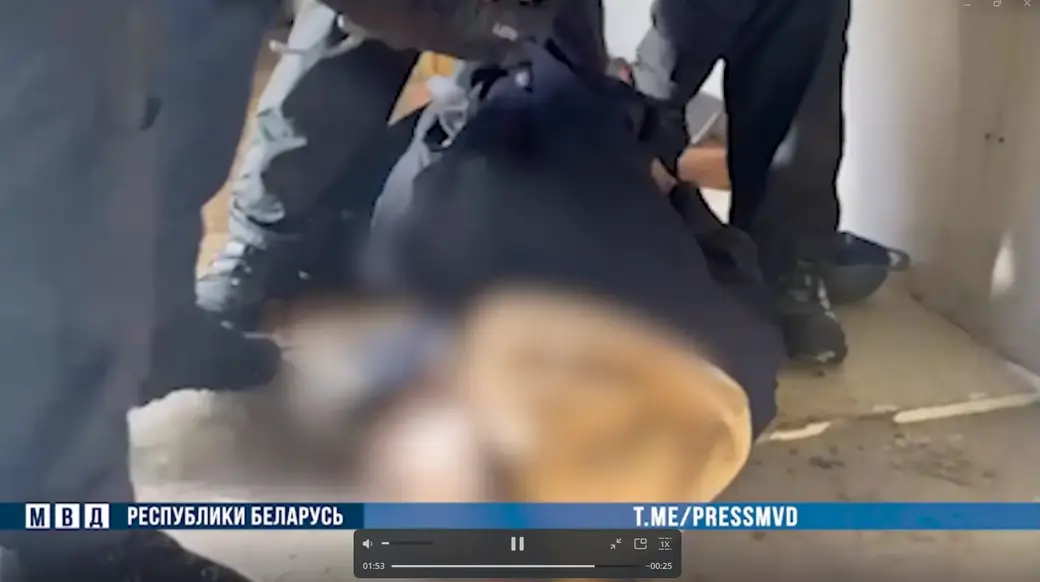 Фото: стоп-кадр с видео МВД РБ