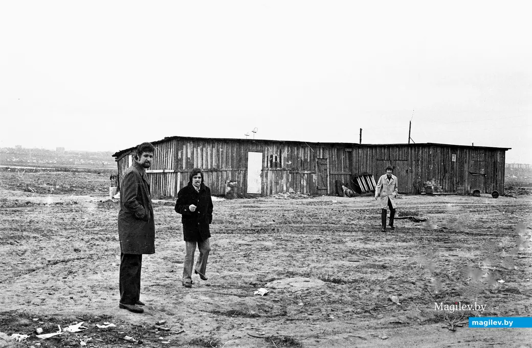 1979-й год, Могилев, улица Гагарина. Слева – Павел Чубин.