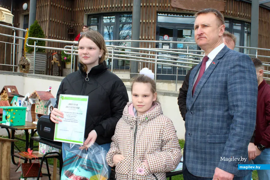 12 апреля 2024 года. Могилев. Парк Подниколье. Подведение итогов конкурса «Домик для птиц».