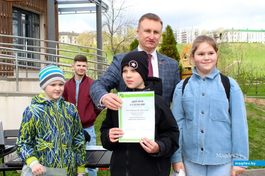 12 апреля 2024 года. Могилев. Парк Подниколье. Подведение итогов конкурса «Домик для птиц».