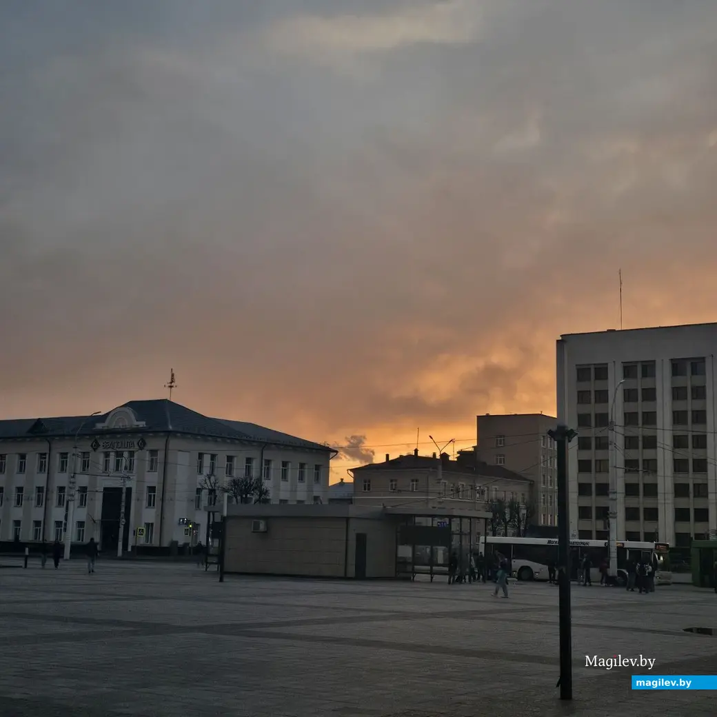 Апрель 2024 г. Могилев. Прекрасный закат.