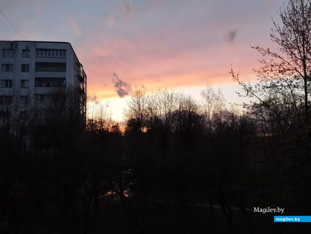 Апрель 2024 г. Могилев. Прекрасный закат.