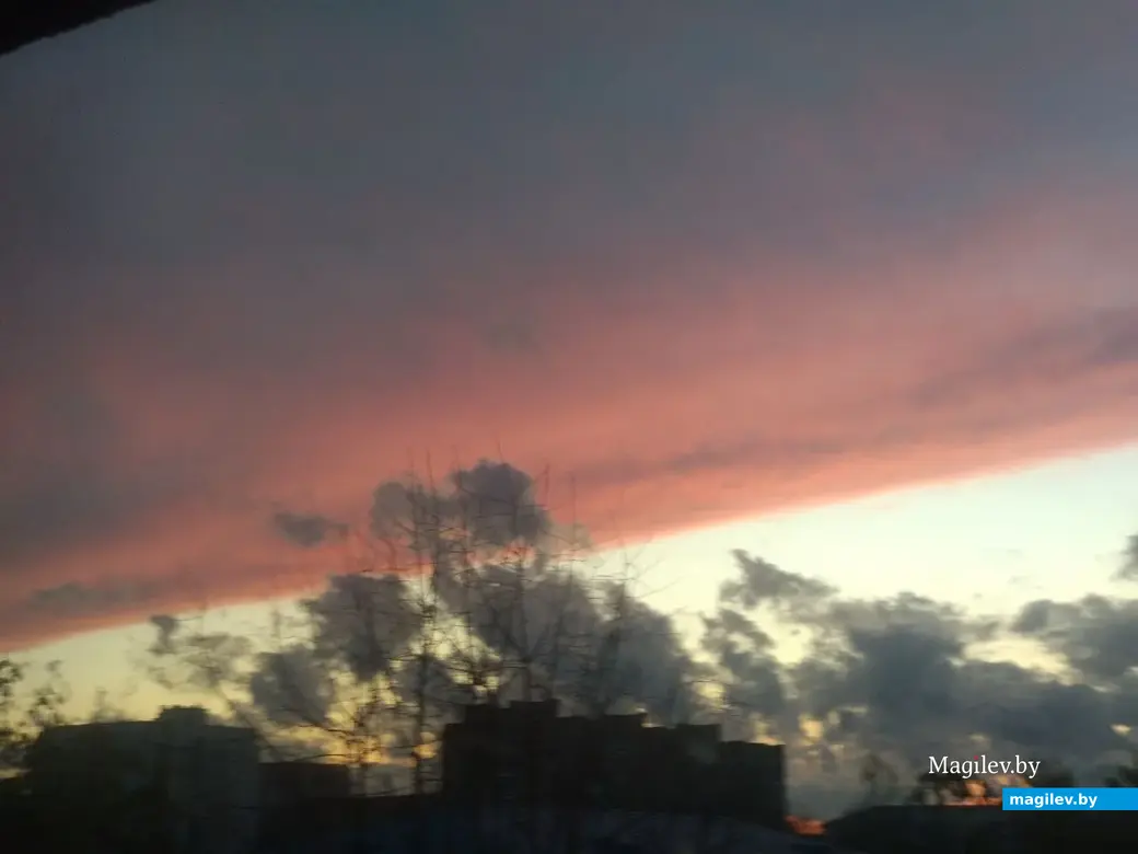 Апрель 2024 г. Могилев. Прекрасный закат.