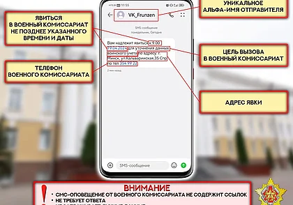 Минобороны разъяснило порядок явки в военный комиссариат по СМС-оповещению