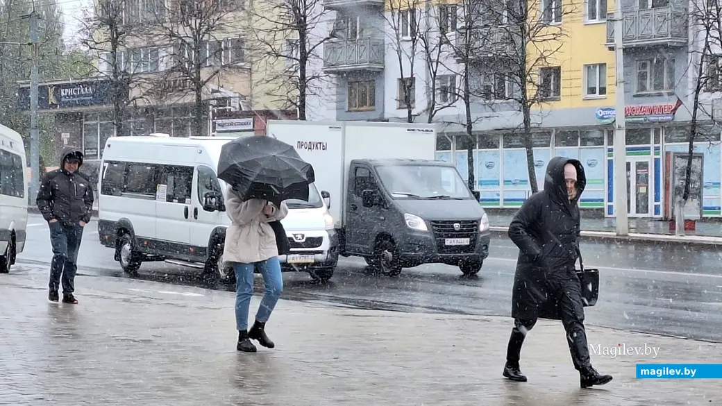 19 апреля 2024 г. Могилев. В город вернулась зима!