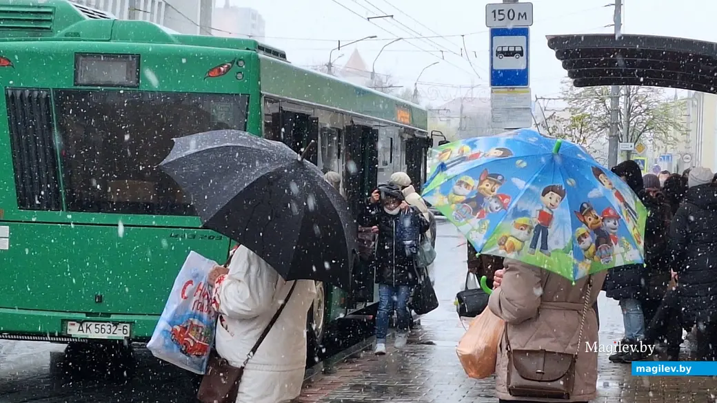 19 апреля 2024 г. Могилев. В город вернулась зима!