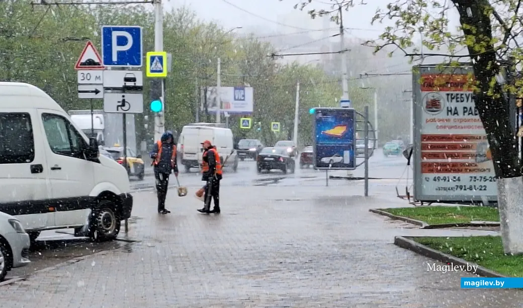 19 апреля 2024 г. Могилев. В город вернулась зима!