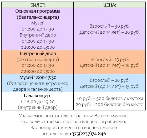 Фестиваль «Вераснёўскі фэст. Палац у Жылічах» в Жиличском дворцово-парковом ансамбле. Цена билетов.