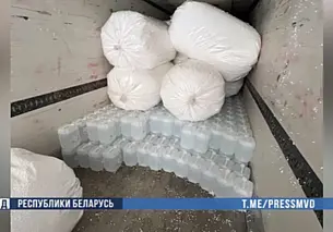 Спирт за тюками с пенопластом: под Могилевом изъята крупная партия контрафакта