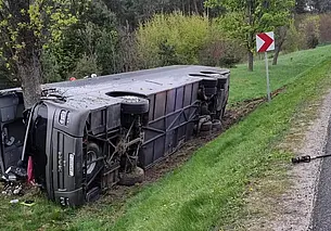 Автобус с белорусами попал в ДТП в Польше