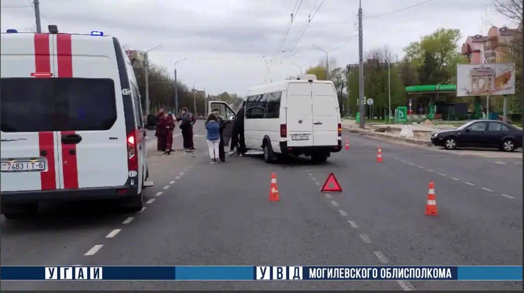 24.04.2024 г. Могилев. Фото с места ДТП: УГАИ УВД облисполкома