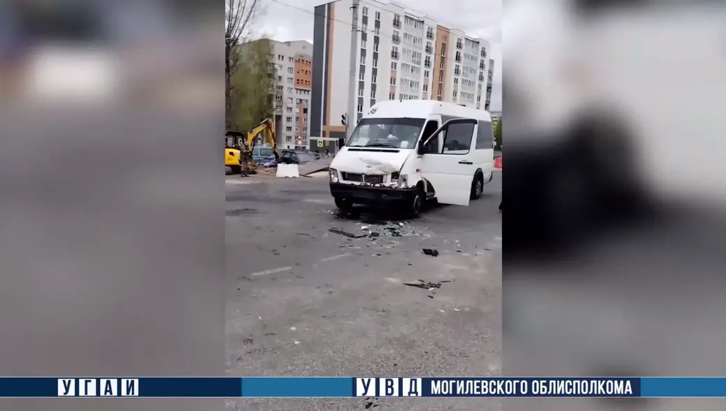 24.04.2024 г. Могилев. Фото с места ДТП: УГАИ УВД облисполкома
