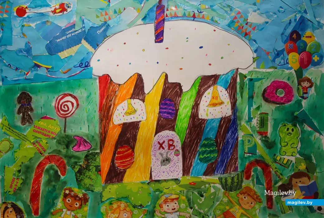 24 апреля 2024 года. Могилев. Выставочный зал. Проект «Пасхальная радость» студии рисования «Фарба».