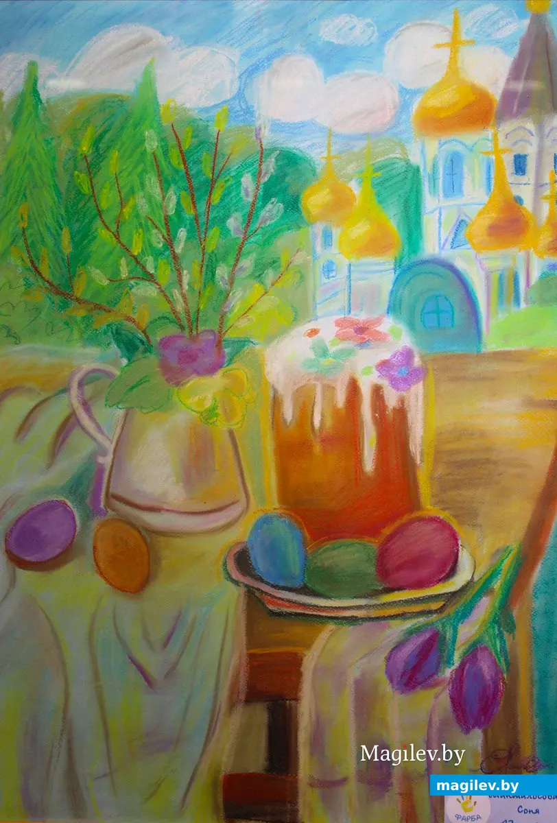 24 апреля 2024 года. Могилев. Выставочный зал. Проект «Пасхальная радость» студии рисования «Фарба».