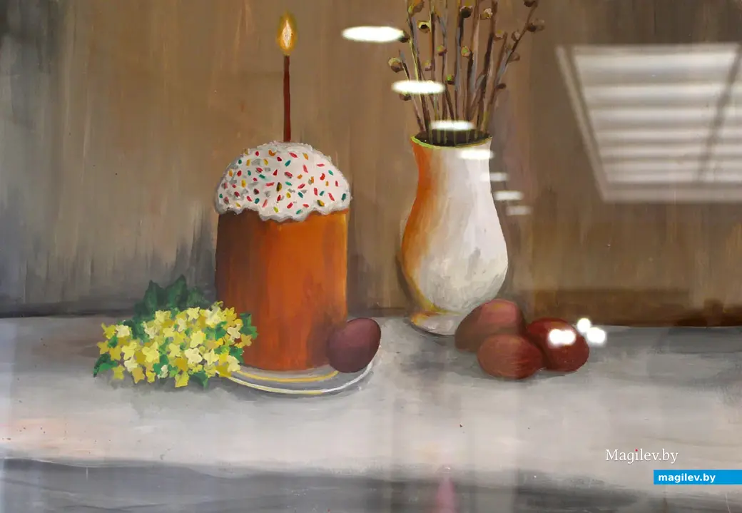 24 апреля 2024 года. Могилев. Выставочный зал. Проект «Пасхальная радость» студии рисования «Фарба».