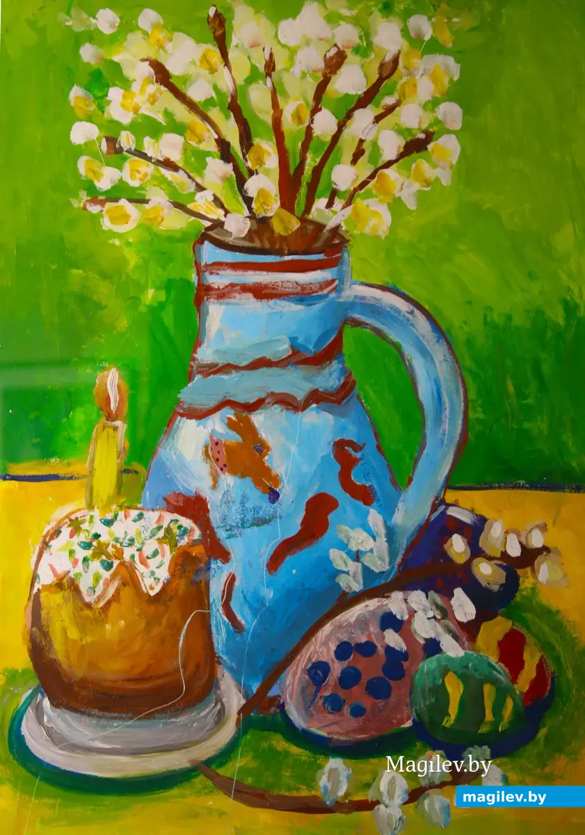 24 апреля 2024 года. Могилев. Выставочный зал. Проект «Пасхальная радость» студии рисования «Фарба».