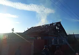 В Быхове горел дом: хозяйка не пострадала, но осталась без крыши над головой