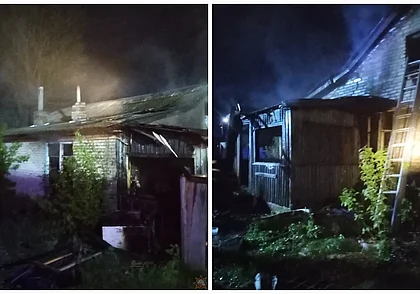 В Быхове горел нежилой дом. Погиб мужчина