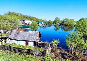 В Быхове рыбу можно ловить прямо из окна дома. Фотофакт