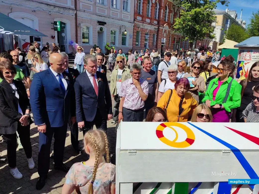 1 мая 2024 года. Весенний старт проекта «Открытые клавиши» на площадке возле гимназии № 3 по улице Ленинской в Могилеве.