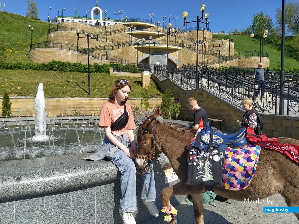 1 мая 2024 года. В Могилеве заработали фонтаны.