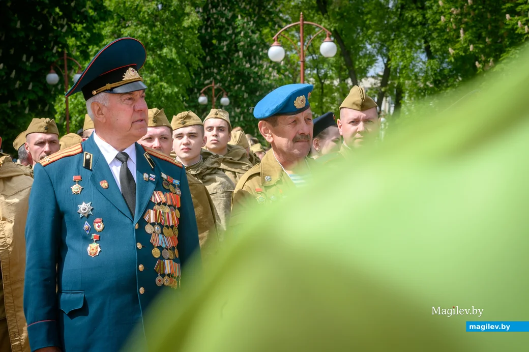 09.05.2024. Минская – Социалистическая – площадь Победы . Празднование Дня Победы 9 мая. Шествие