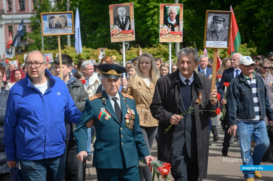 09.05.2024. Минская – Социалистическая – площадь Победы . Празднование Дня Победы 9 мая. Шествие