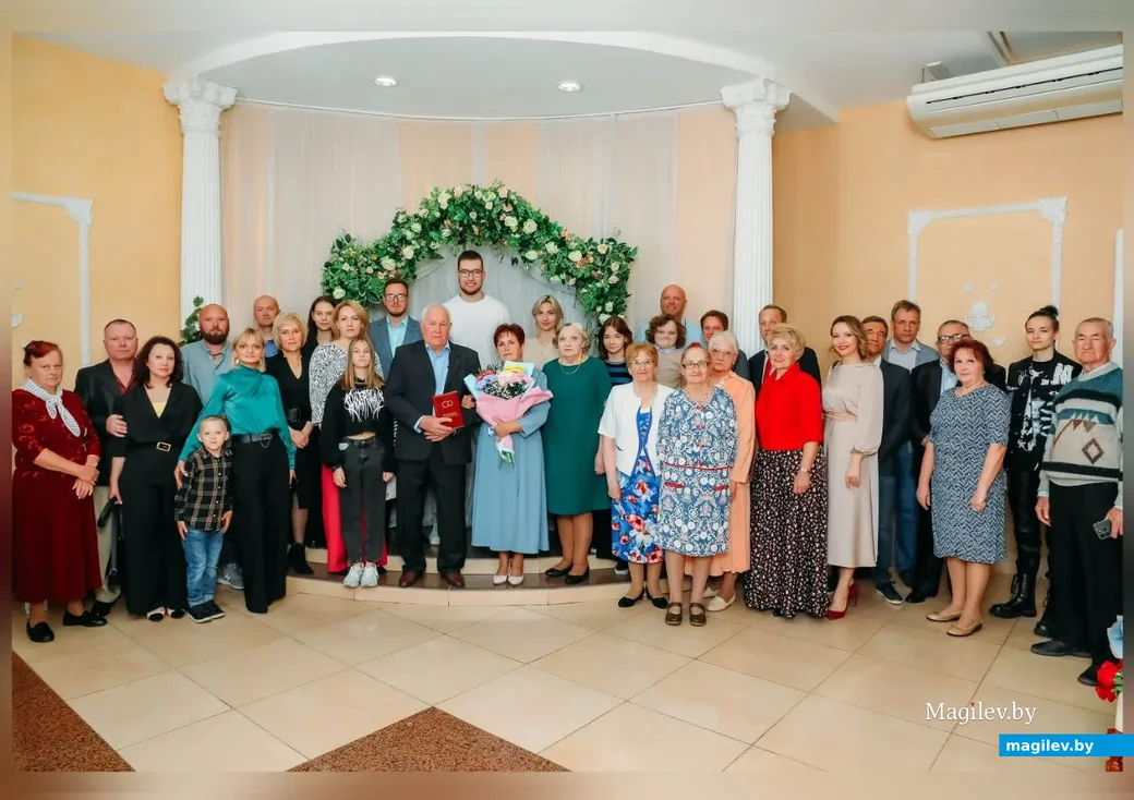 10.05.2024, Бобруйск. Золотая свадьба Татьяны Андреевны и Геннадия Михайловича Журавлёвых. Фото: