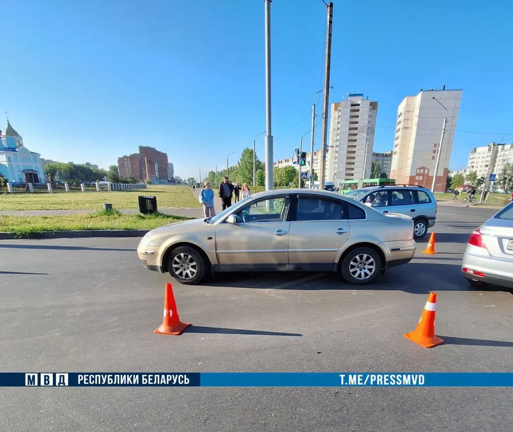 16.05.2024 г. Двое детей попали под колеса автомобиля в Бобруйске. Фото с места ДТП: МВД РБ
