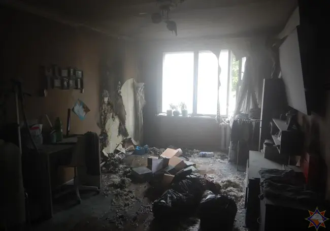 В Могилеве горело общежитие на Кедровой. Жильцы не пострадали