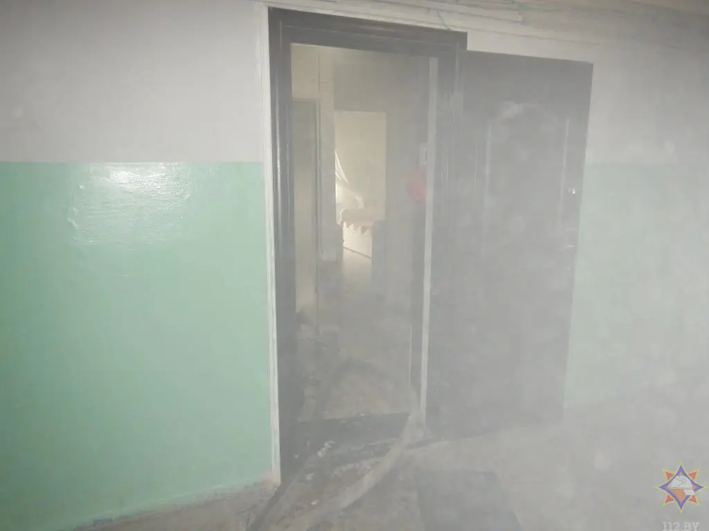 17.05.2024 г. Могилев, пожар в общежитии на улице Кедровой. Фото: Могилевское областное УМЧС