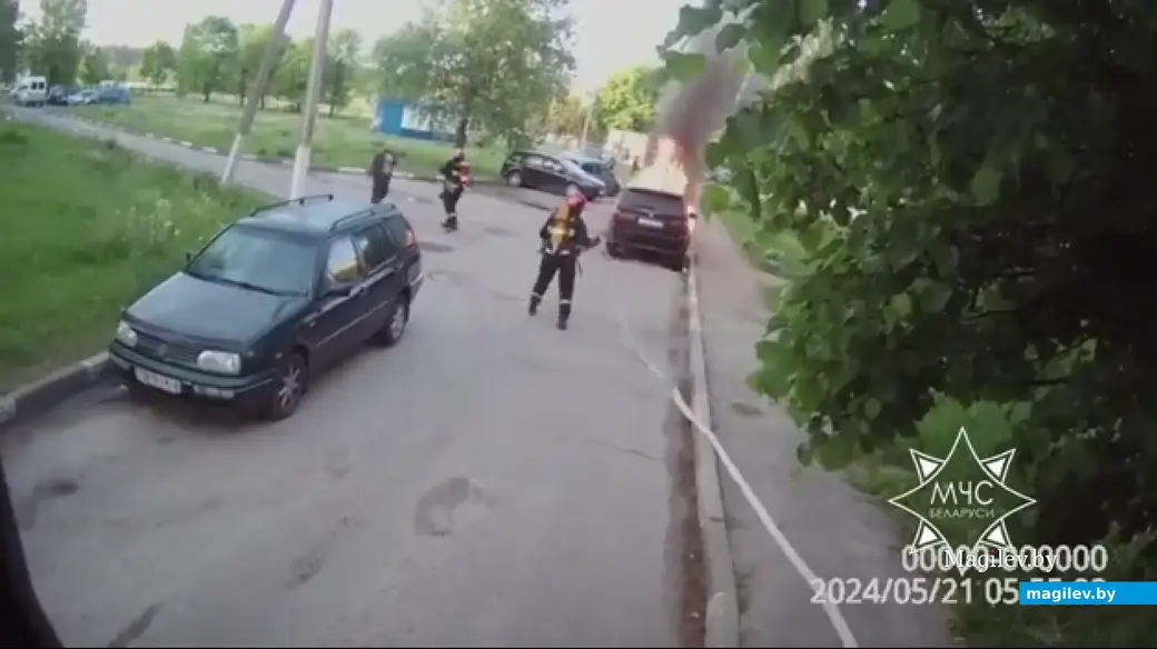 21.05.2024 г. Пожар в агр. Межисетки Могилевского района. Фото: Могилевское областное УМЧС