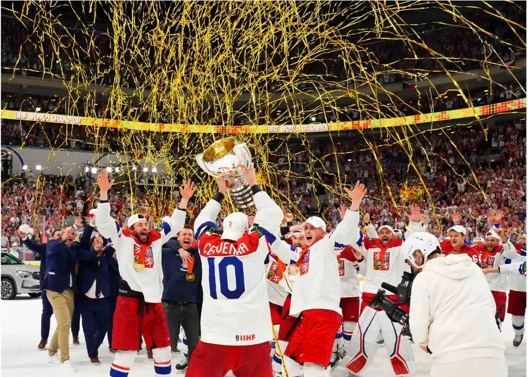 26 мая 2024г. Сборная Чехии обыграла Швейцарию в финале чемпионата мира по хоккею. Фото: iihf.com