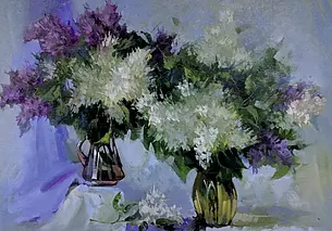 Выставка картин сирени могилевских художников в музее Бялыницкого-Бирули Могилева