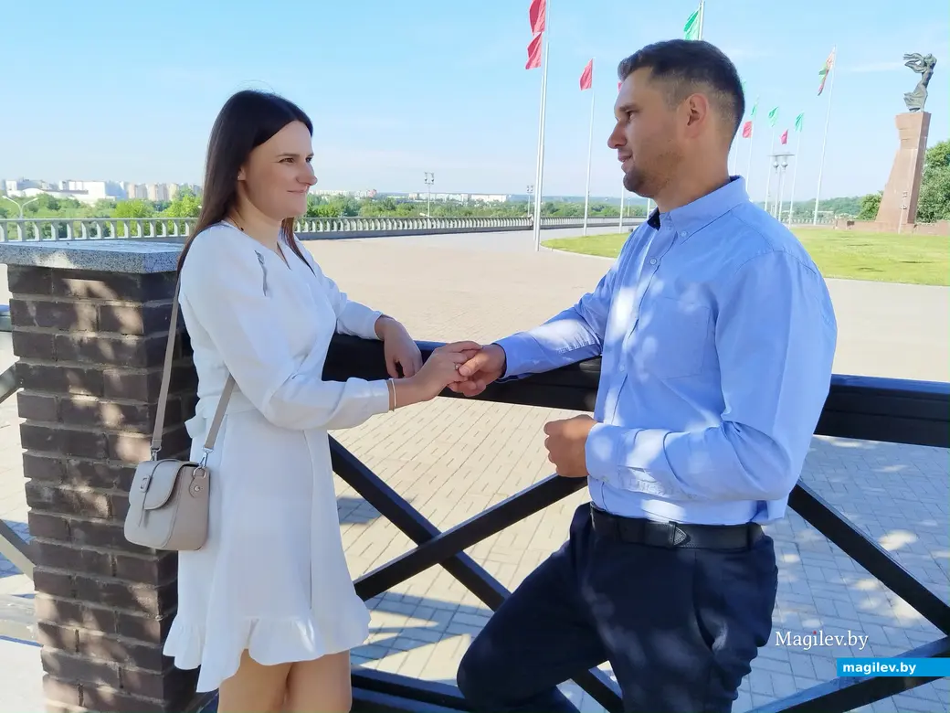 07.06.2024 г. Могилев, ЗАГС. Молодожены недели: Александра и Илья Ткачевы.