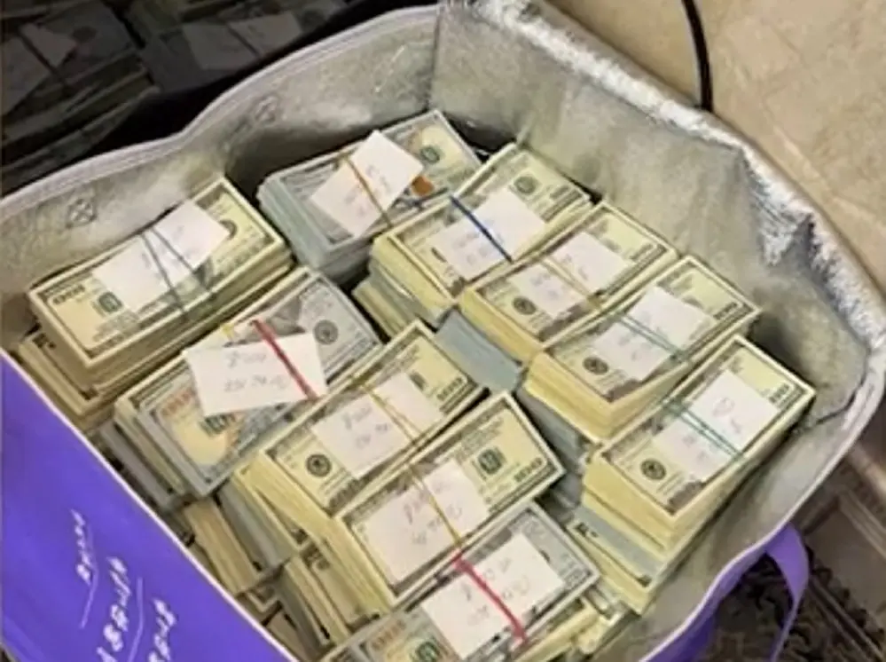 Дома нашли 3 млн. долларов: задержан за взятки один из руководителей БЖД. Кадр видео МВД.