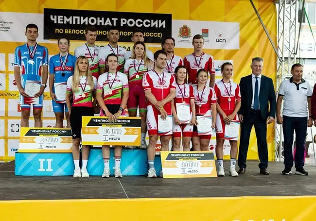 Белоруски заняли весь пьедестал в групповой гонке на чемпионате России по велоспорту