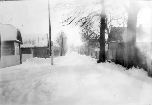 1970-е годы. Деревня Заполье зимой.