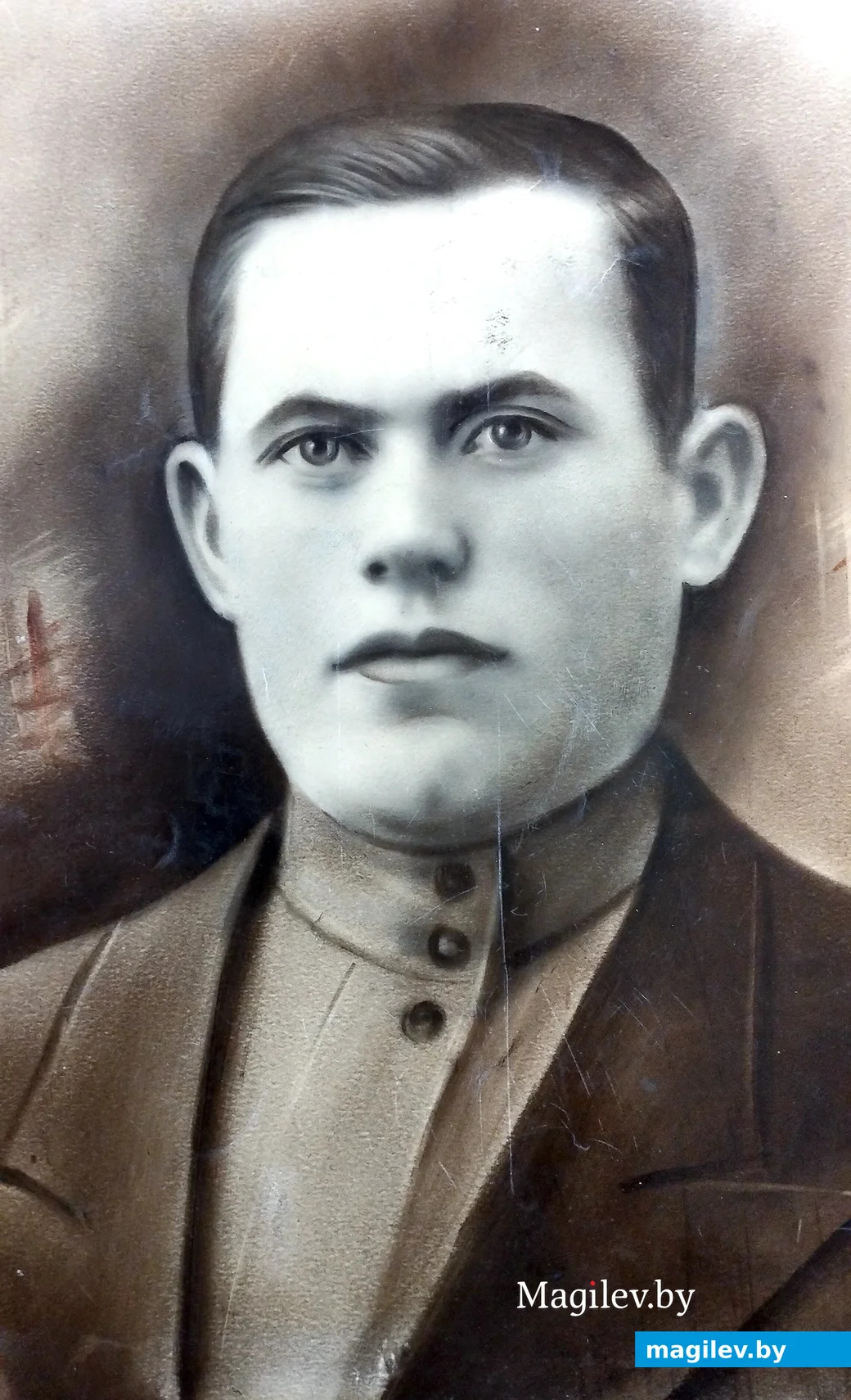 Конец 1930-х. бригадир колхоза "17 партсъезд" Николай Василевский, отец Александра Николаевича.