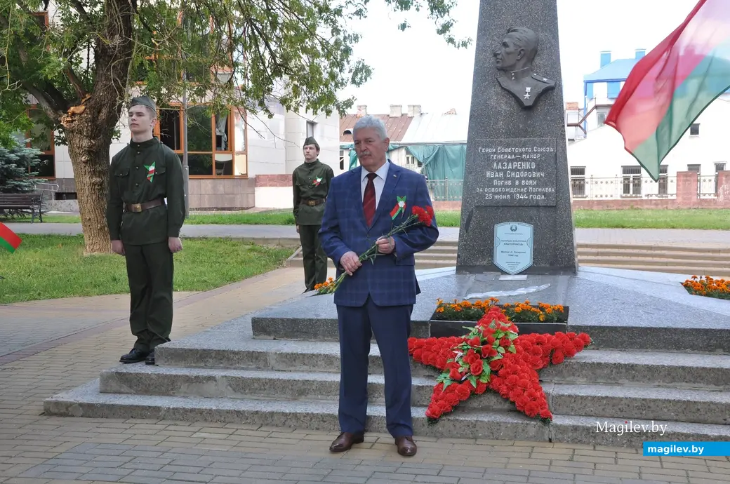 25 июня 2024 г. Могилев, ул.Первомайская. Торжественное мероприятие памяти героя Советского Союза Ивана Лазаренко.