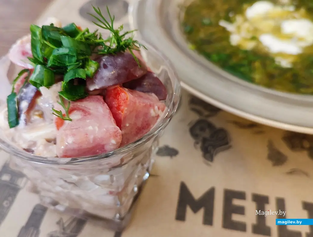 Сытный ужин с бесподобным десертом. Сходили на фестиваль белорусской кухни в ресторан «Мейли», 26 июня 2024 г.