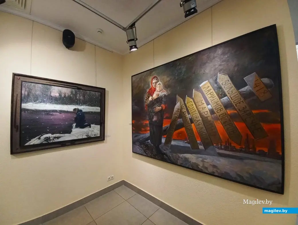 28.06.2024 г.,Могилев, выставочный зал музея истории города. Выставка «Пространство мира и созидания».