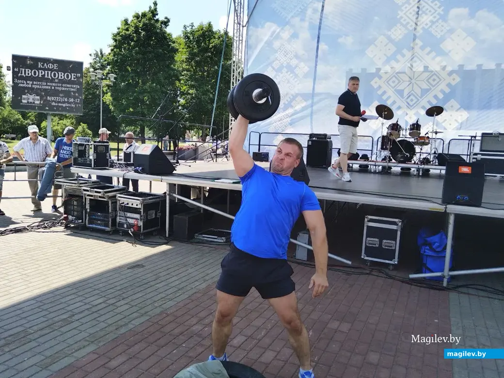Могилев, 29 июня 2024 года. Конкурс «Самый сильный могилевчанин».