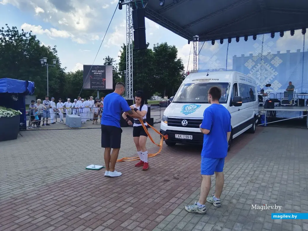 Могилев, 29 июня 2024 года. Конкурс «Самый сильный могилевчанин».