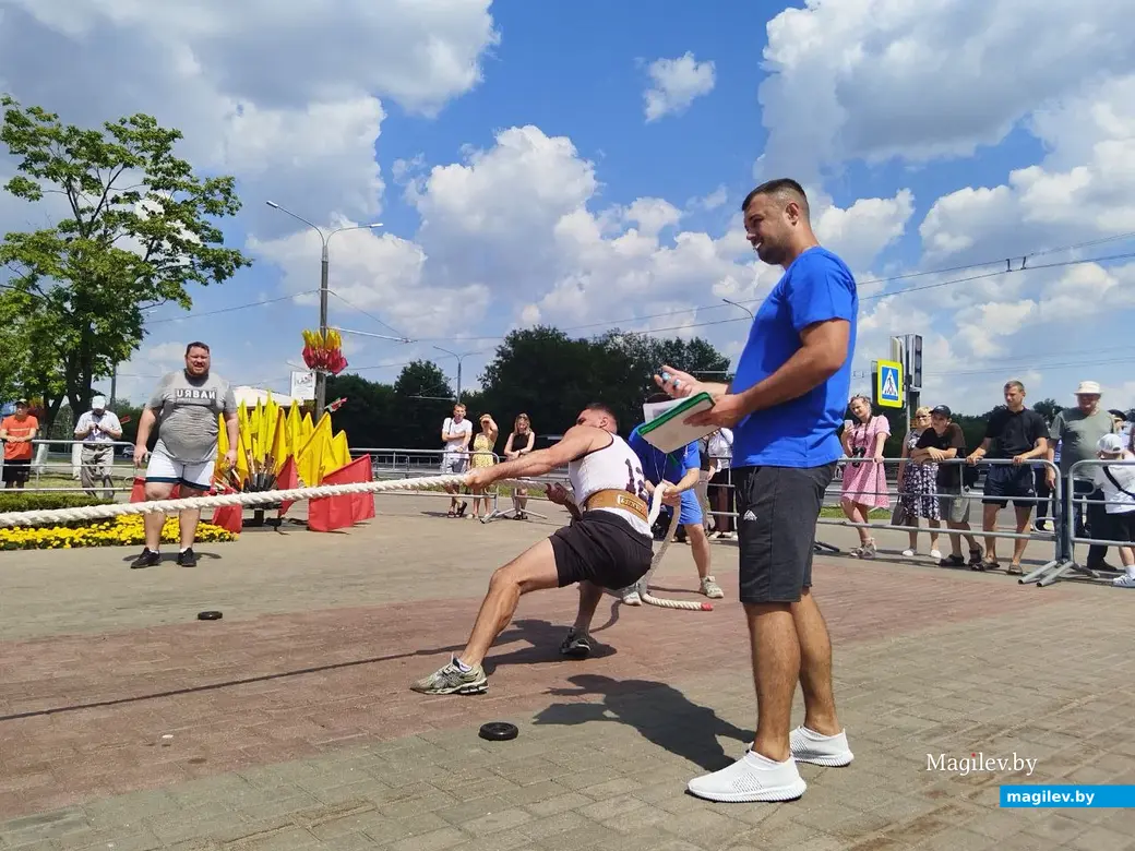 Могилев, 29 июня 2024 года. Конкурс «Самый сильный могилевчанин».