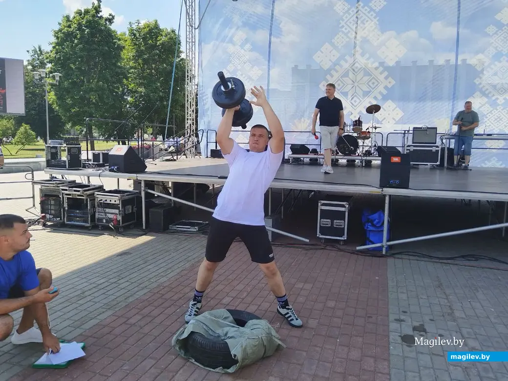 Могилев, 29 июня 2024 года. Конкурс «Самый сильный могилевчанин».