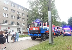 В Могилеве горело общежитие колледжа: пожар обнаружила автоматика