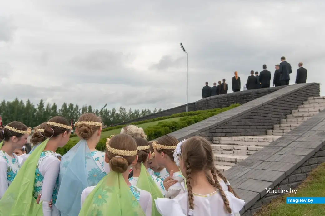 3 июля 2024 года. Театрализованный митинг, посвященный 80-й годовщине освобождения Республики Беларусь от немецко-фашистских захватчиков на мемориальном комплексе